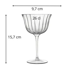Verre à pied cocktail verre cristallin 26 cl Bach - LUIGI BORMIOLI Best