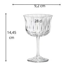 BORMIOLI ROCCO Verre à pied fizz verre cristallin 28 cl Bloom