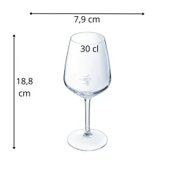 Verre à pied jaugé grappe verre 30 cl V.juliette - ARCOROC