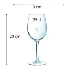 Verre à pied jaugé grappe verre cristallin 35 cl Cabernet - CHEF & SOMMELIER Hot