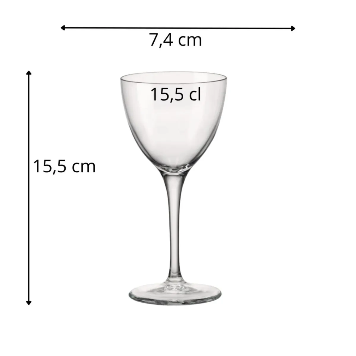 Verre à pied Nick & Nora verre 15,5 cl Novecento - BORMIOLI ROCCO Outlet