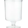 Aucune Verre à pied transparent plastique Ø 6 cm 16 cl (10 pièces) Clearance