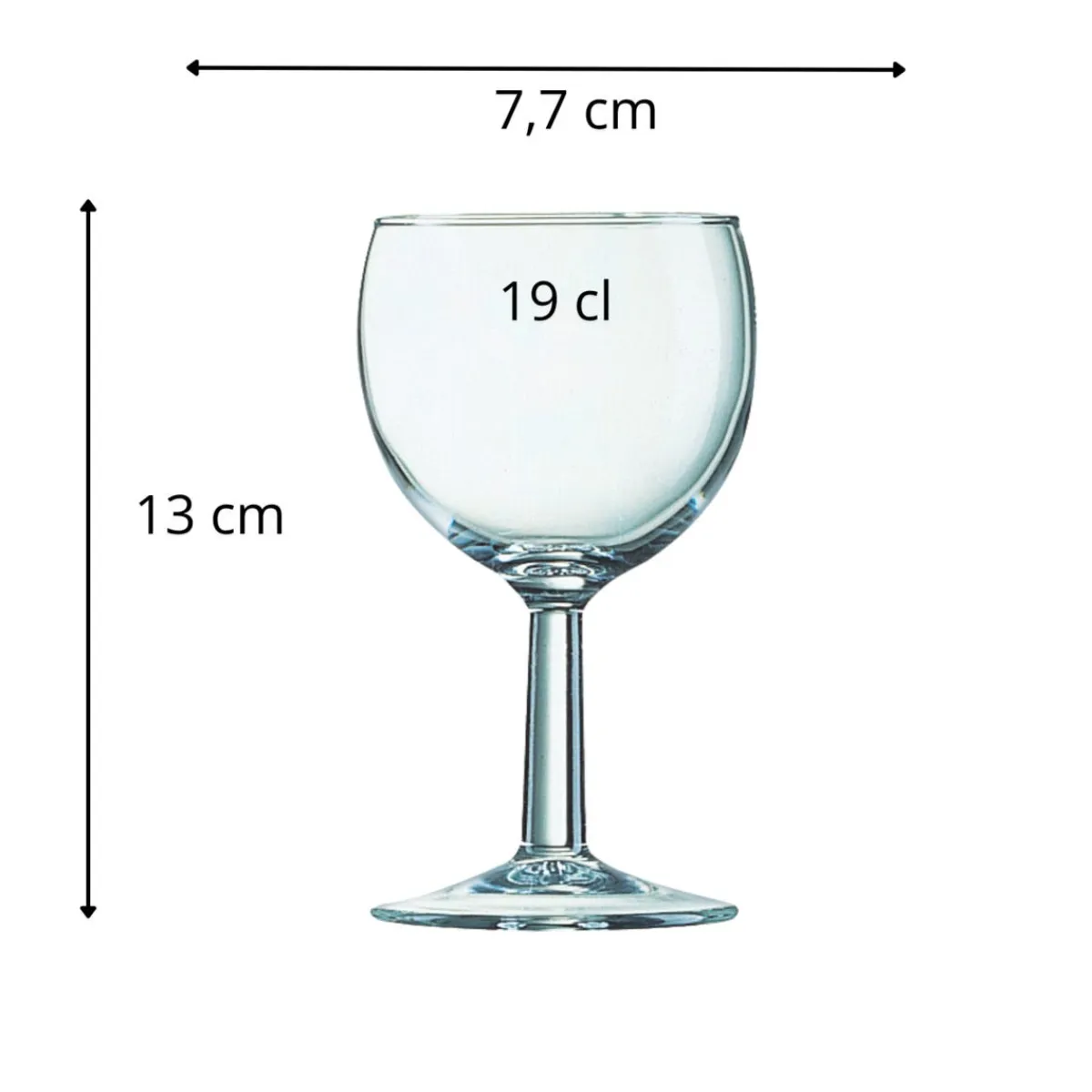 ARCOROC Verre à pied verre 19 cl Ballon Clearance