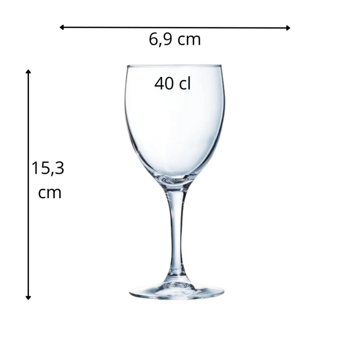 Verre à pied verre 19 cl Elegance - ARCOROC Clearance