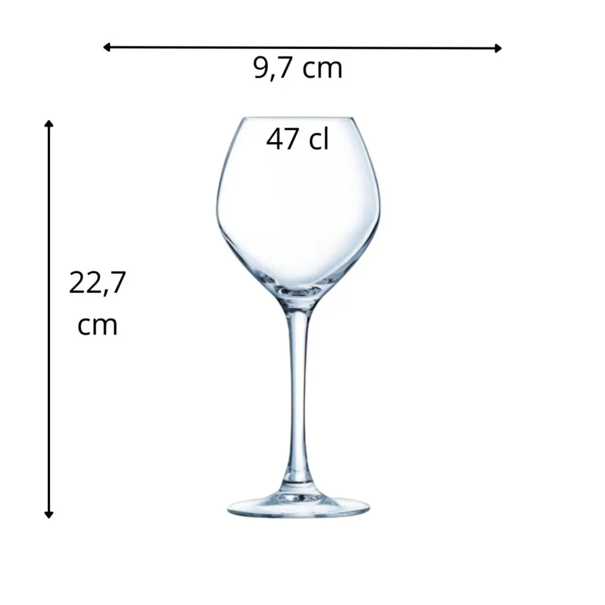 Verre à pied verre 47 cl Magnifique - ARCOROC Clearance