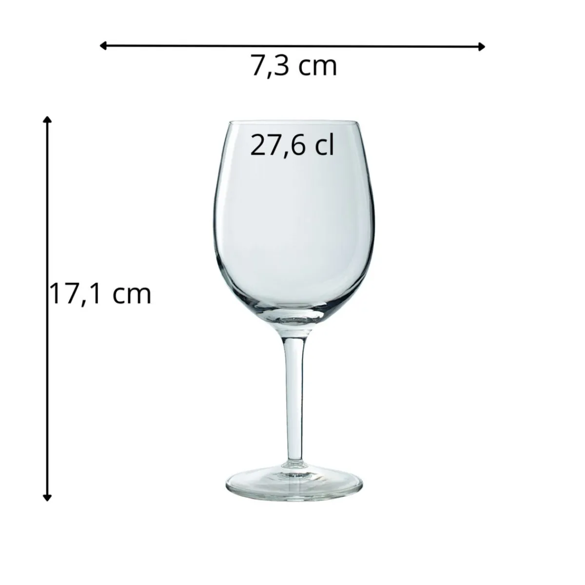 Verre à pied verre 27,6 cl Rubino - LUIGI BORMIOLI Discount