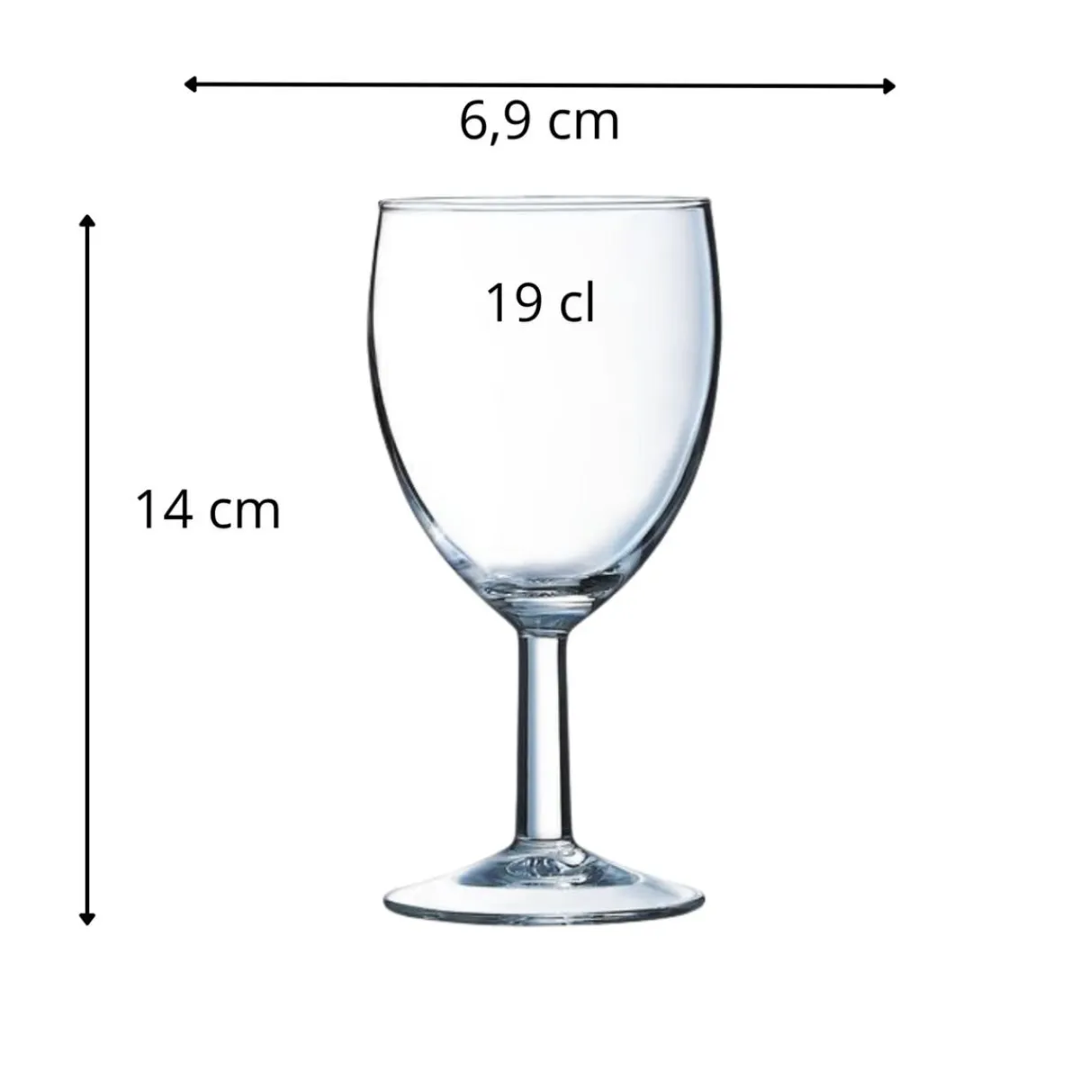 Verre à pied verre 19 cl Savoie - ARCOROC Hot