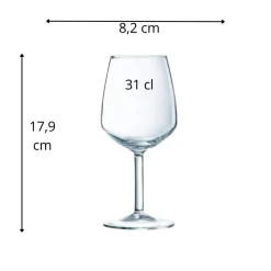 Verre à pied verre 31 cl Silhouette - ARCOROC Best