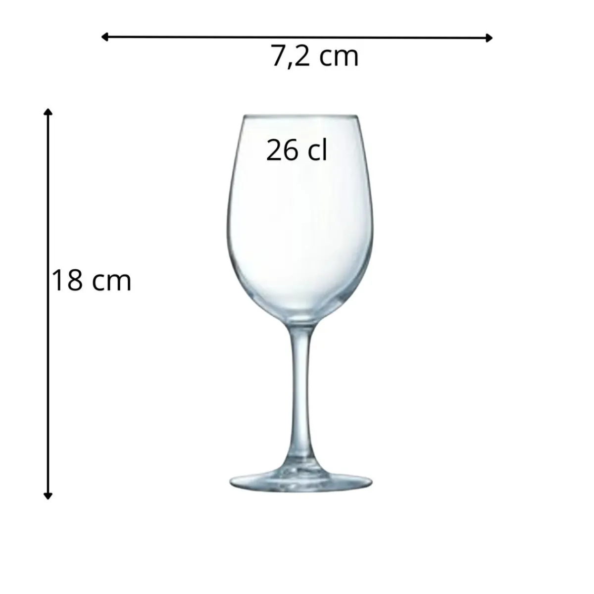 Verre à pied verre 26 cl Vina - ARCOROC Hot