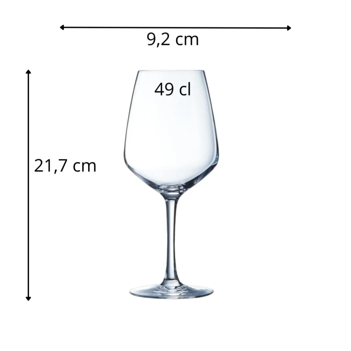 ARCOROC Verre à pied verre 49 cl V.juliette Sale