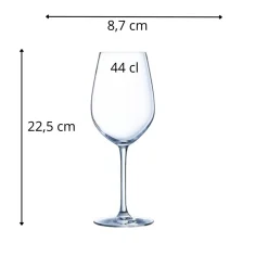 Verre à pied verre cristallin 44 cl Sequence - CHEF & SOMMELIER Best
