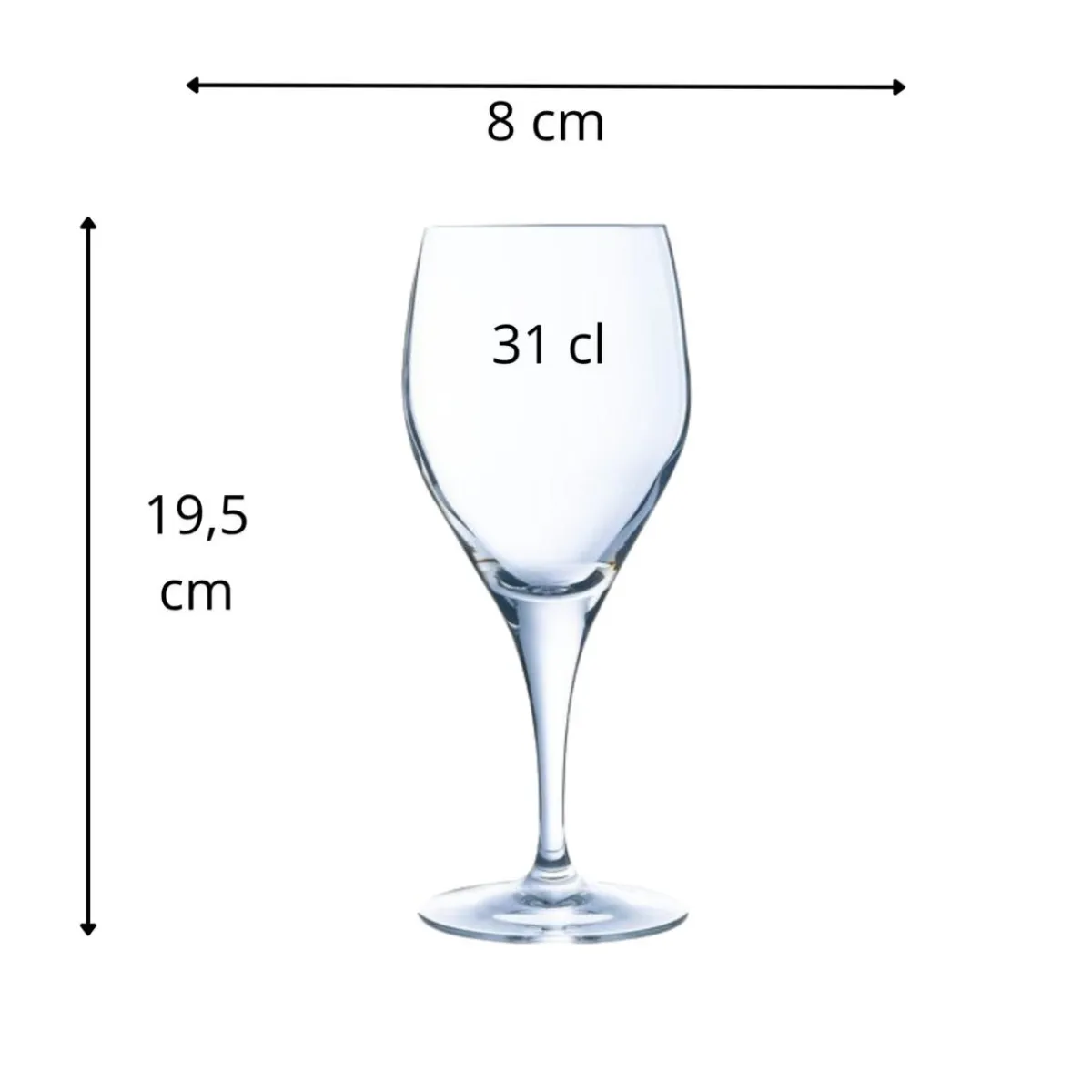 CHEF & SOMMELIER Verre à pied verre cristallin 31 cl Sensation Exalt Hot