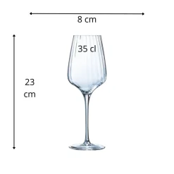 CHEF & SOMMELIER Verre à pied verre cristallin 35 cl Symetrie Discount