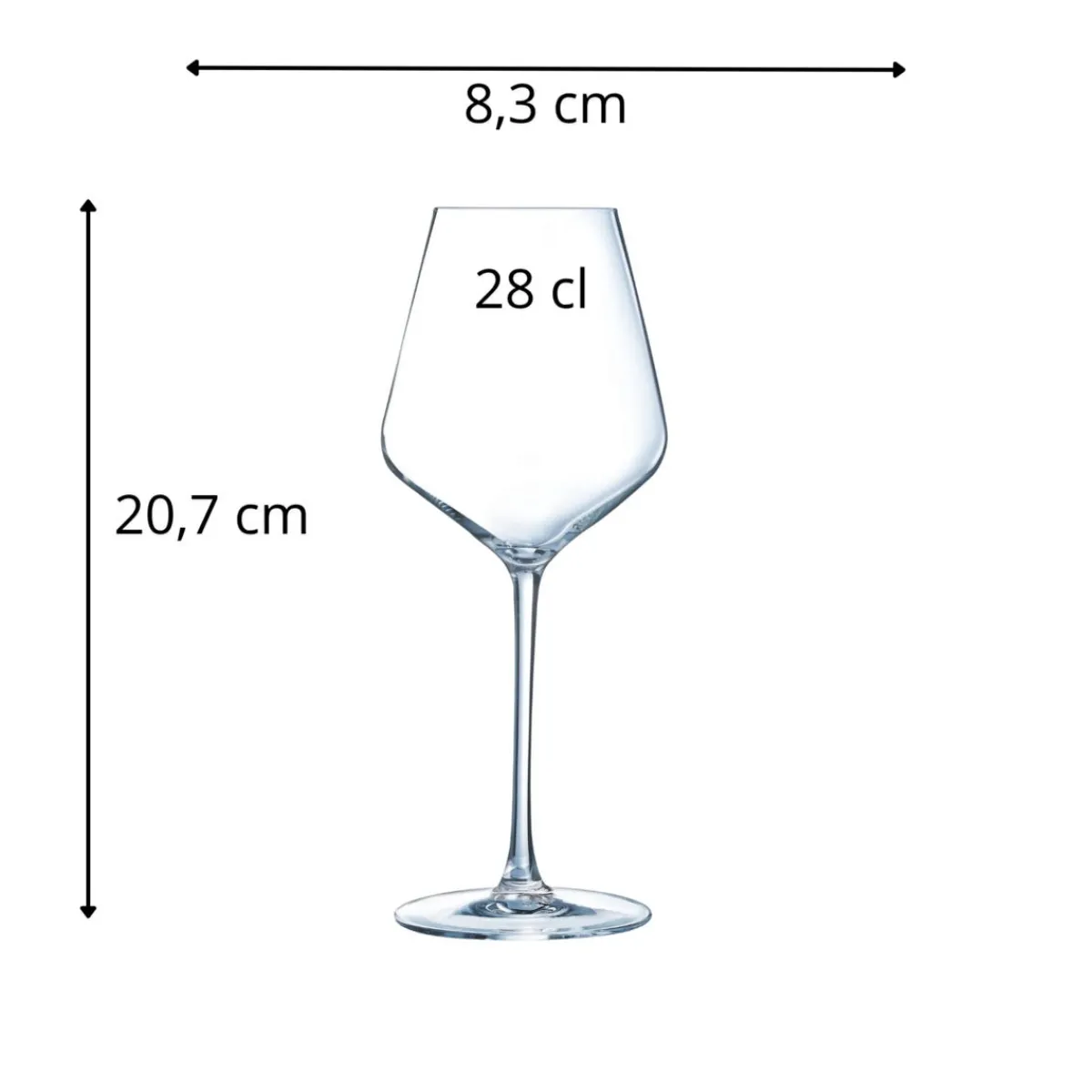 Verre à pied verre cristallin 28 cl Distinction - CHEF & SOMMELIER Best