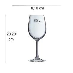 CHEF & SOMMELIER Verre à pied verre cristallin 35 cl Cabernet New