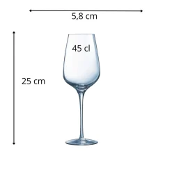 CHEF & SOMMELIER Verre à pied verre cristallin 45 cl Sublym Outlet