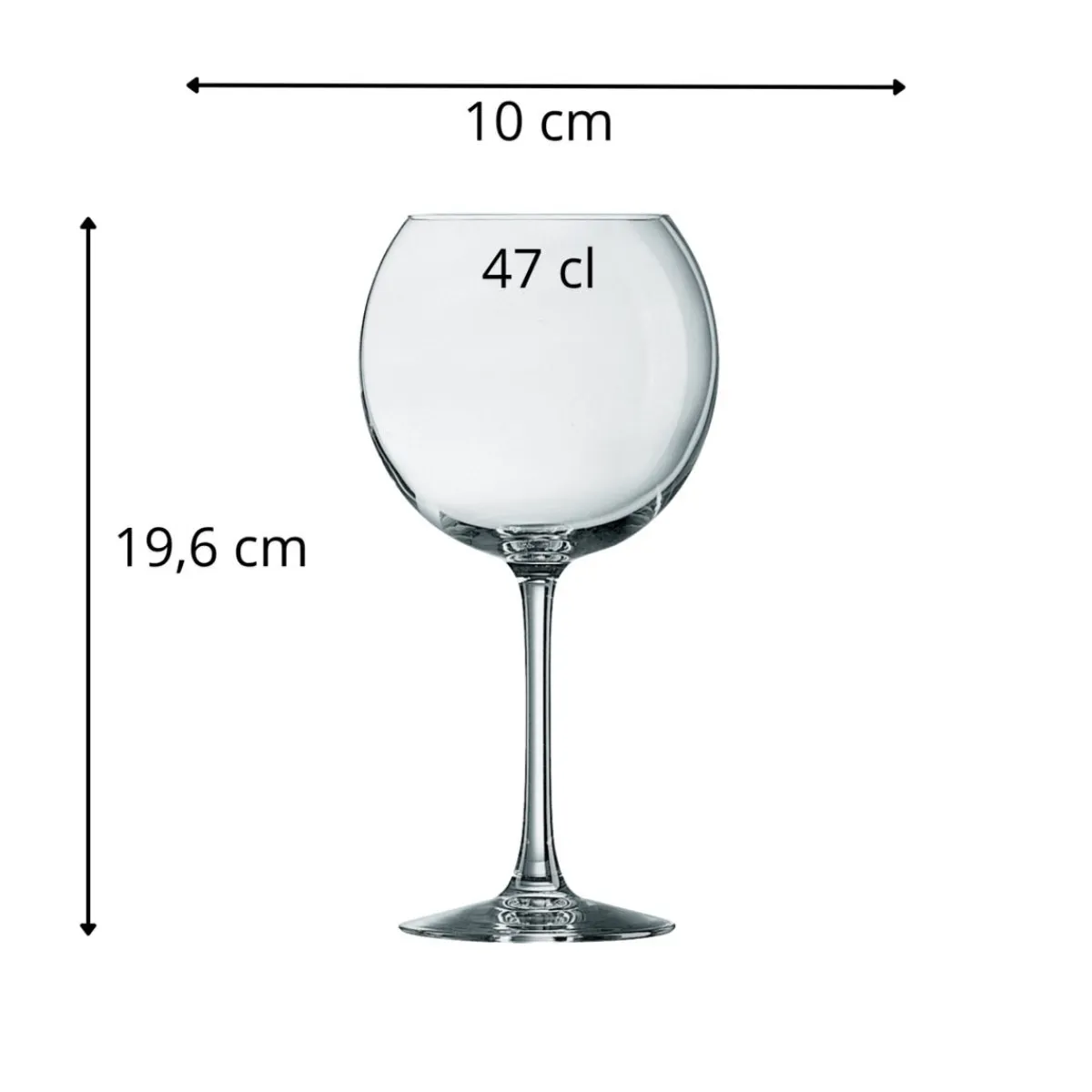 CHEF & SOMMELIER Verre à pied verre cristallin 47 cl Cabernet Discount