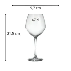 Verre à pied verre cristallin 47 cl Cabernet Vin Jeunes - CHEF & SOMMELIER Sale