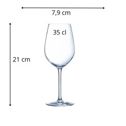 CHEF & SOMMELIER Verre à pied verre cristallin 35 cl Sequence Online