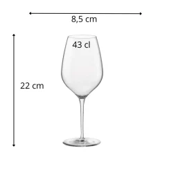 BORMIOLI ROCCO Verre à pied verre cristallin 43 cl Tre Sensi Discount
