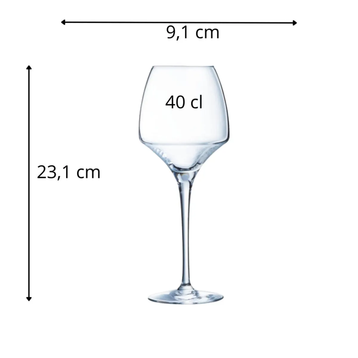 CHEF & SOMMELIER Verre à pied verre cristallin 40 cl Open Up Discount