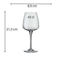 Verre à pied verre cristallin 43 cl Aurum - BORMIOLI ROCCO Discount