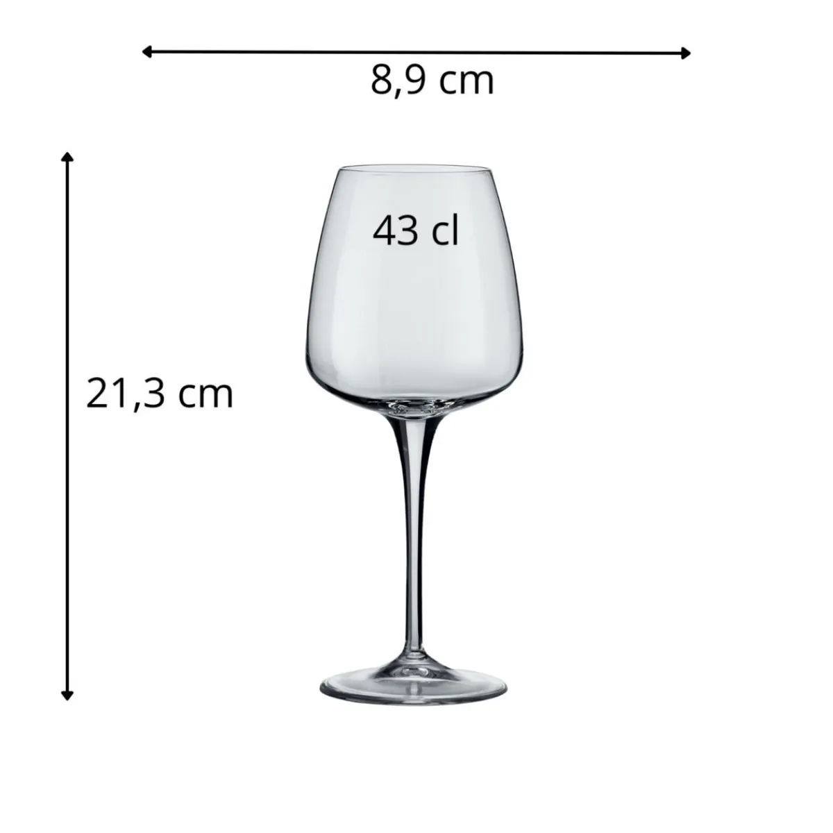 Verre à pied verre cristallin 43 cl Aurum - BORMIOLI ROCCO Discount