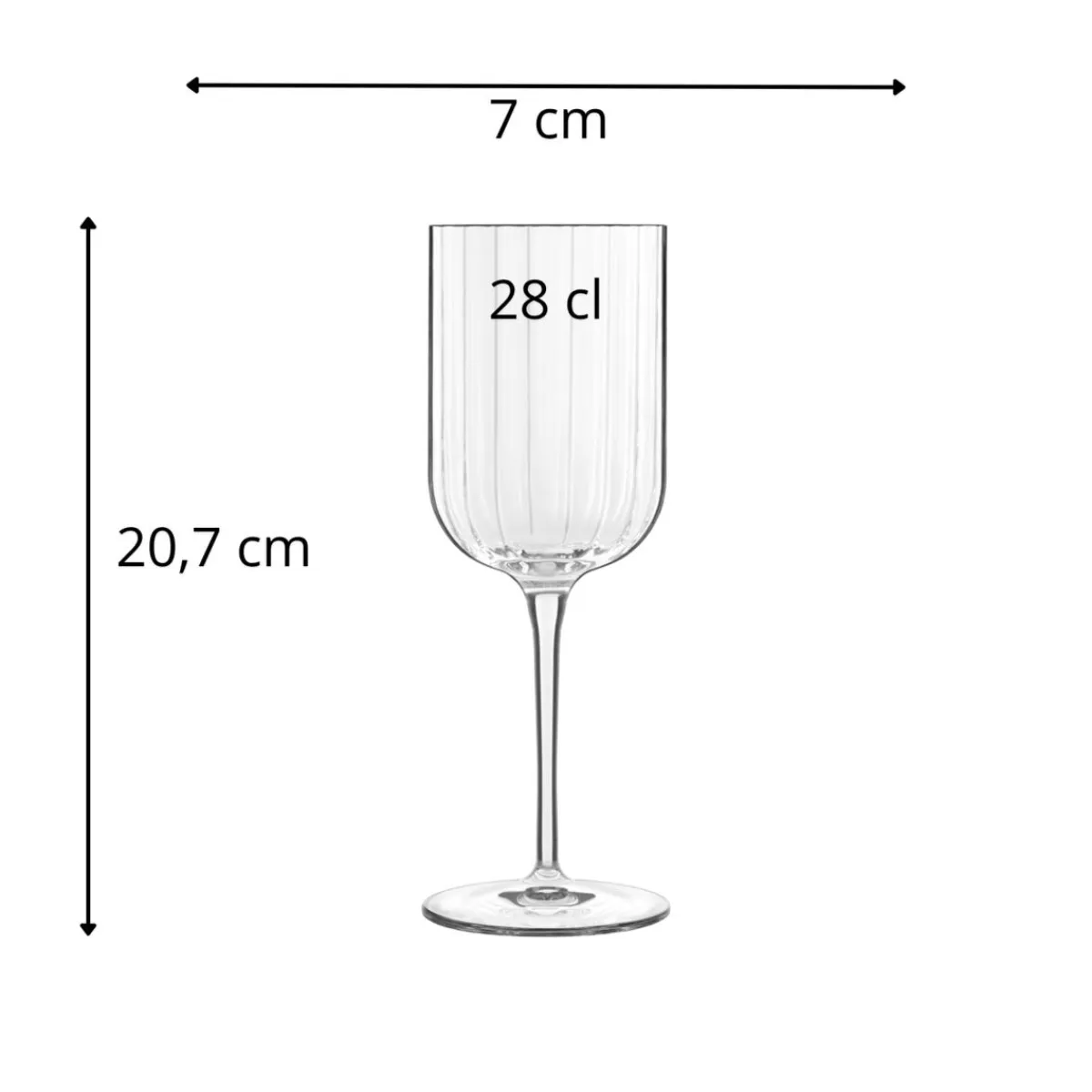 Verre à pied verre cristallin 28 cl Bach - LUIGI BORMIOLI