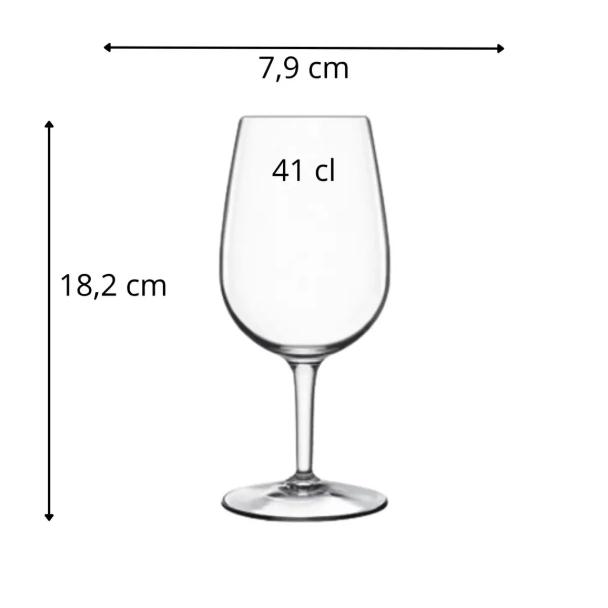 LUIGI BORMIOLI Verre à pied verre cristallin 41 cl Doc Clearance
