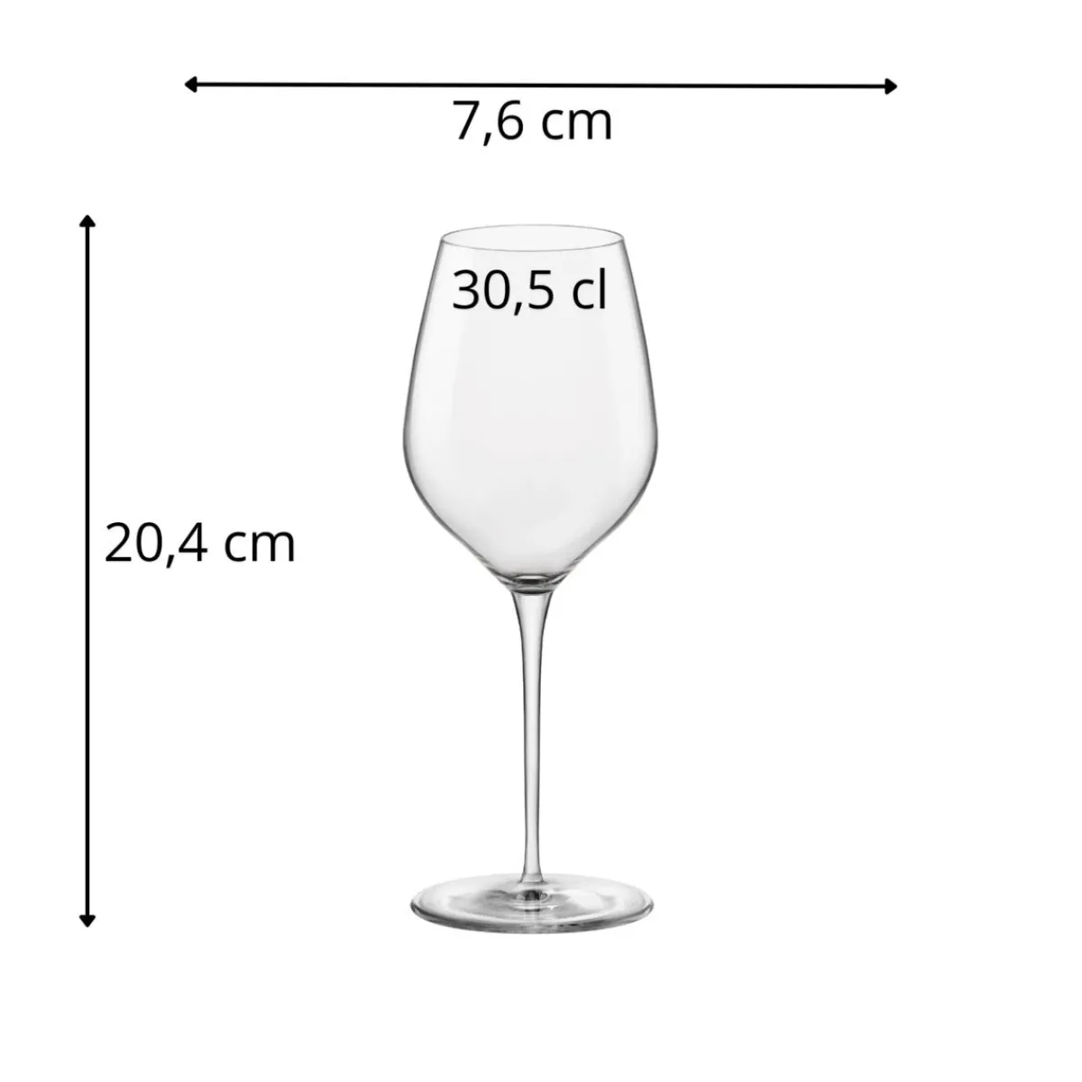 BORMIOLI ROCCO Verre à pied verre cristallin 38 cl Uno Outlet