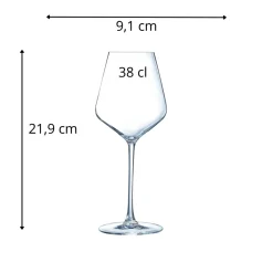 CHEF & SOMMELIER Verre à pied verre cristallin 38 cl Distinction Outlet