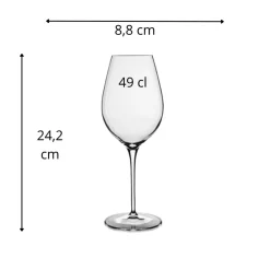 LUIGI BORMIOLI Verre à pied verre cristallin 49 cl Vinoteque Outlet