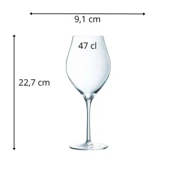 Verre à pied verre cristallin 47 cl Exaltation - CHEF & SOMMELIER Online