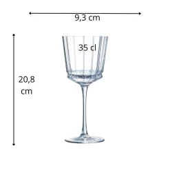CRISTAL D'ARQUES Verre à pied verre cristallin 35 cl Macassar Online