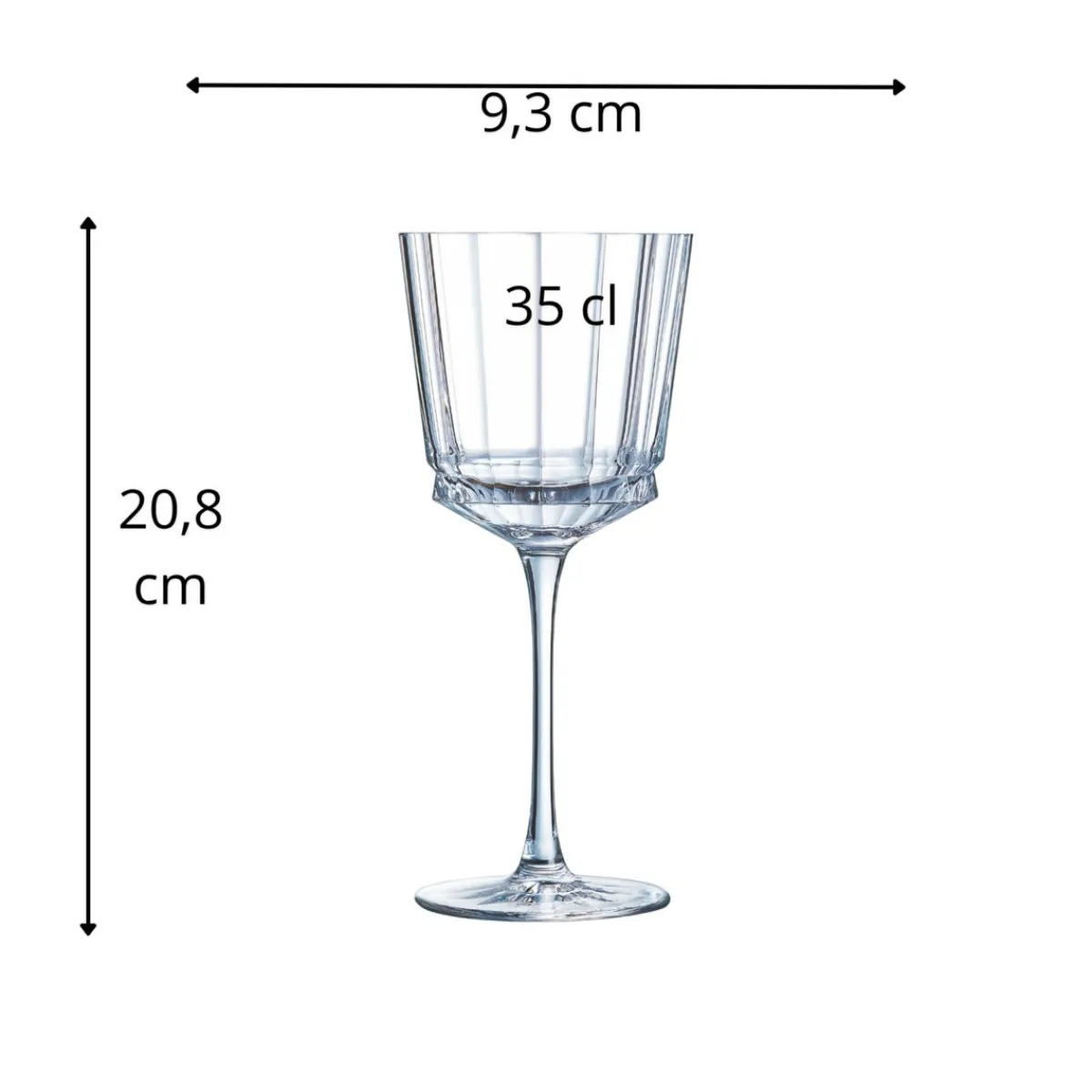 CRISTAL D'ARQUES Verre à pied verre cristallin 35 cl Macassar Online