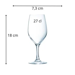 CHEF & SOMMELIER Verre à pied verre cristallin 27 cl Evidence New