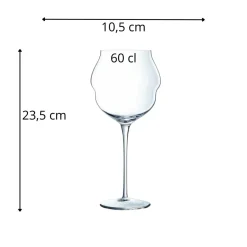 Verre à pied verre cristallin 60 cl Macaron - CHEF & SOMMELIER Online
