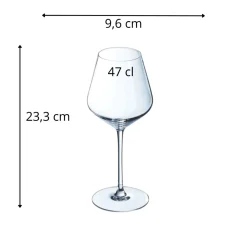 Verre à pied verre cristallin 47 cl Distinction - CHEF & SOMMELIER New