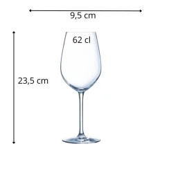 CHEF & SOMMELIER Verre à pied verre cristallin 62 cl Sequence Hot