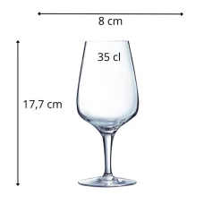 Verre à pied verre cristallin 35 cl Sublym - CHEF & SOMMELIER Sale