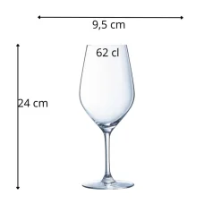 Verre à pied verre cristallin 62 cl Cabernet - CHEF & SOMMELIER Clearance