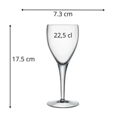 LUIGI BORMIOLI Verre à pied verre cristallin 22,5 cl Michelangelo