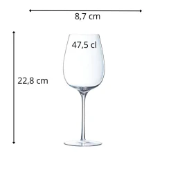 CHEF & SOMMELIER Verre à pied verre cristallin 47,5 cl Villeneuve