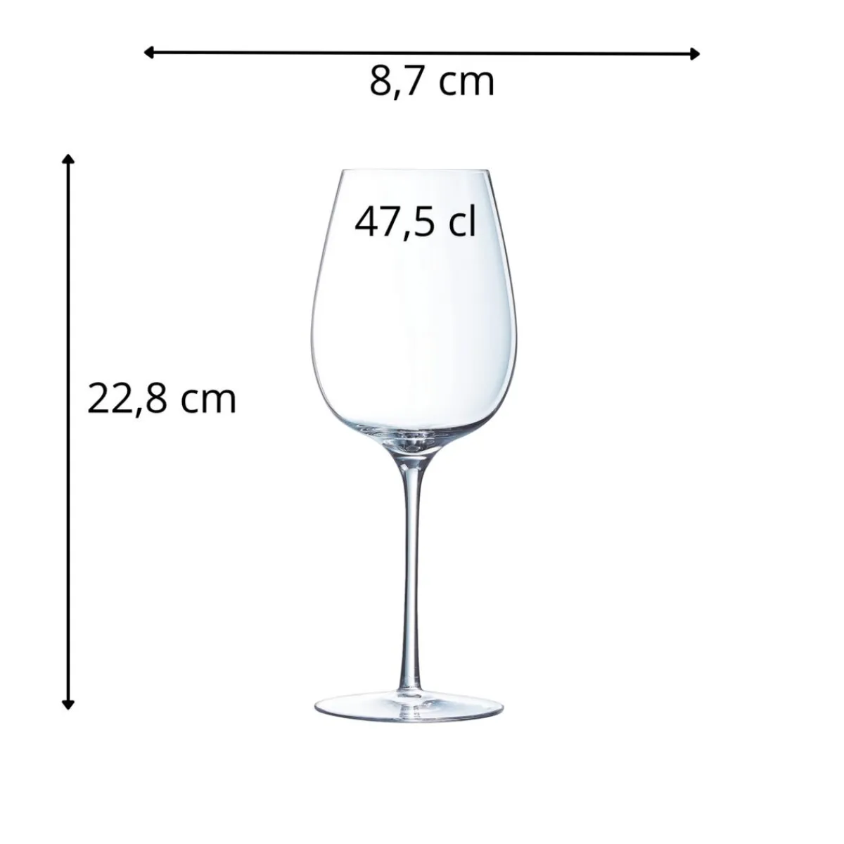 CHEF & SOMMELIER Verre à pied verre cristallin 47,5 cl Villeneuve