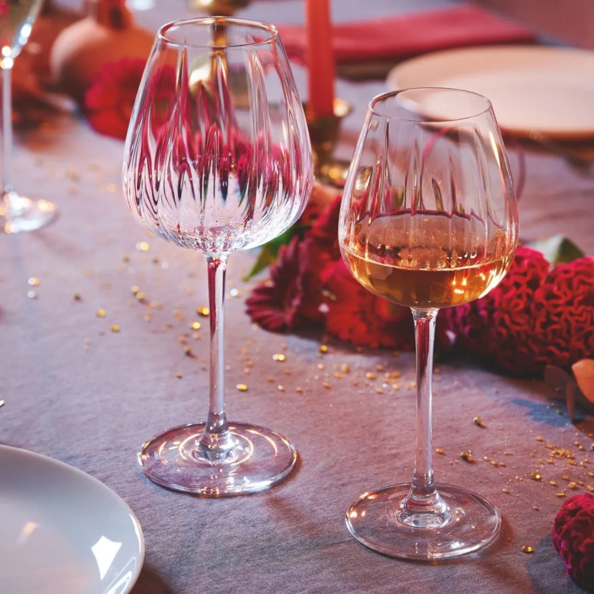 Verre à pied verre cristallin 35 cl Swirly - CRISTAL D'ARQUES New