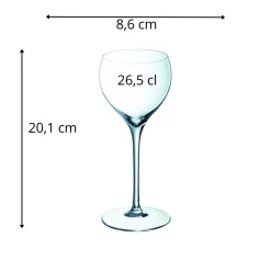 Verre à pied verre cristallin 26,5 cl Villeneuve - CHEF & SOMMELIER Online