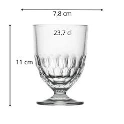 Verre à pied verre pressé 23,7 cl Artois - LA ROCHERE Best