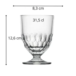 Verre à pied verre pressé 31,5 cl Artois - LA ROCHERE Clearance