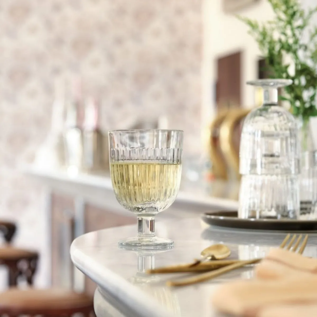 LA ROCHERE Verre à pied verre pressé 22 cl Ouessant Discount