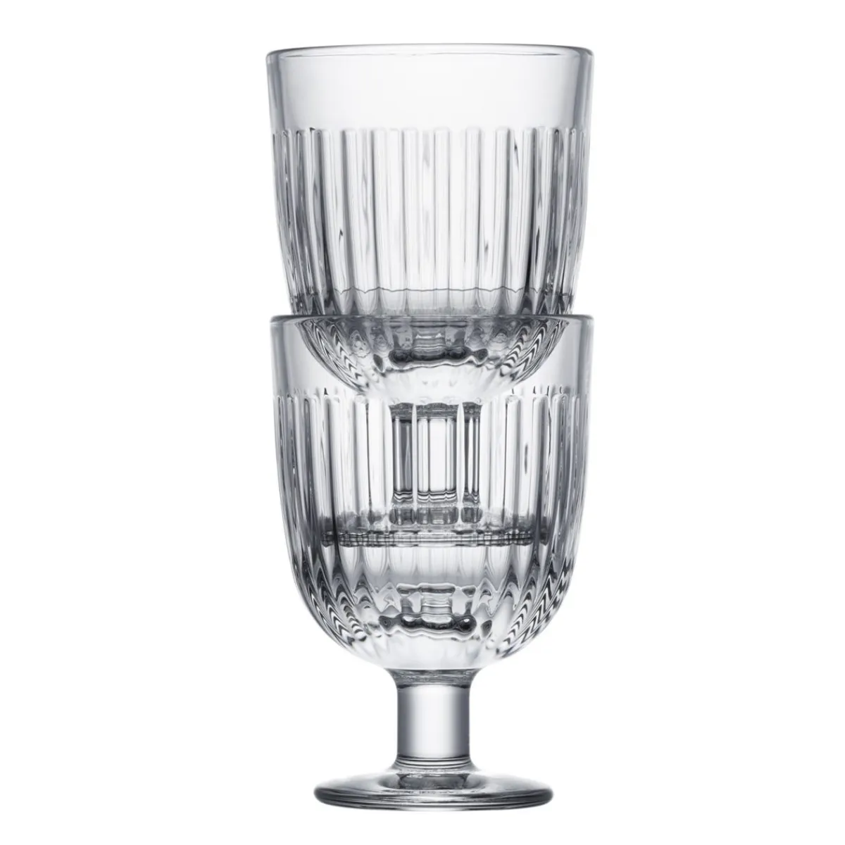LA ROCHERE Verre à pied verre pressé 22 cl Ouessant Discount